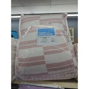 7pc King Dash Stripe Printed Microfiber Reversible Comforter & Sheets Set